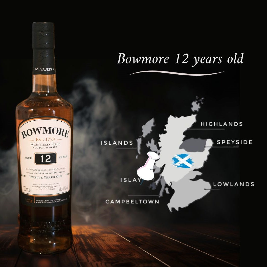 Illustration - Whisky Bowmore 12 years 