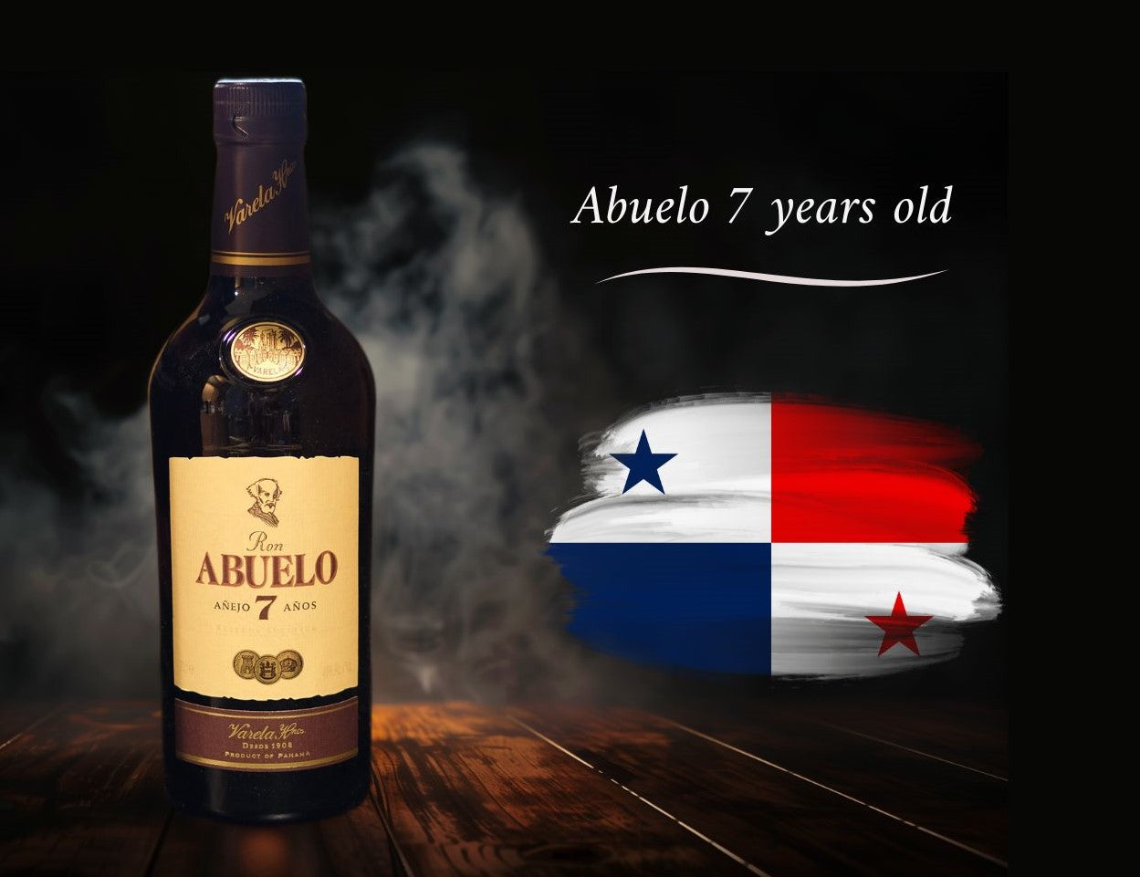 Illustration Rum Abuelo 7 years old