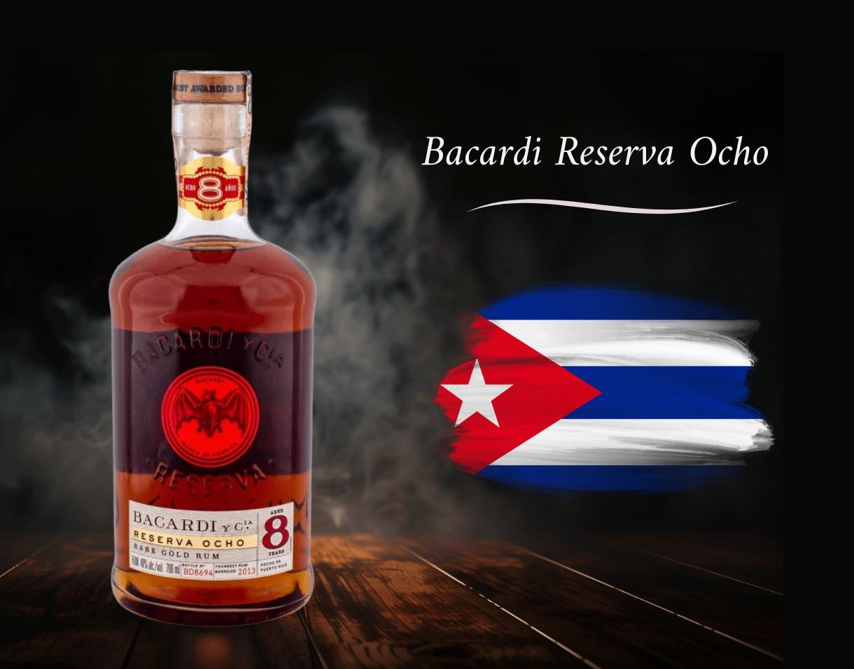 Illustration Rum Bacardi Reserva Ocho